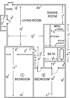 2 Bedroom 1 Bath
